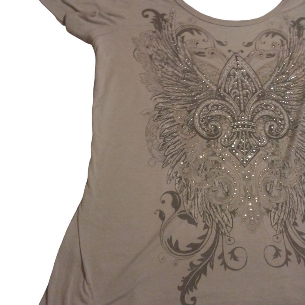 Maurices Embellished Short Sleeve Blouse - Picture 5 of 8